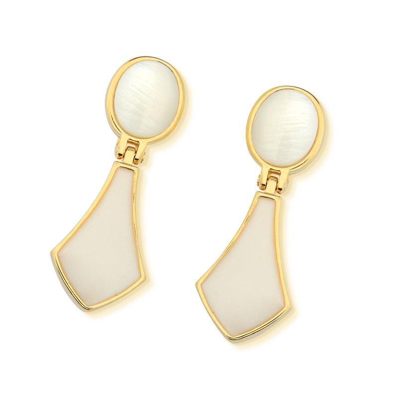 BRINCO FOLHEADO A OURO COM ESMALTE
