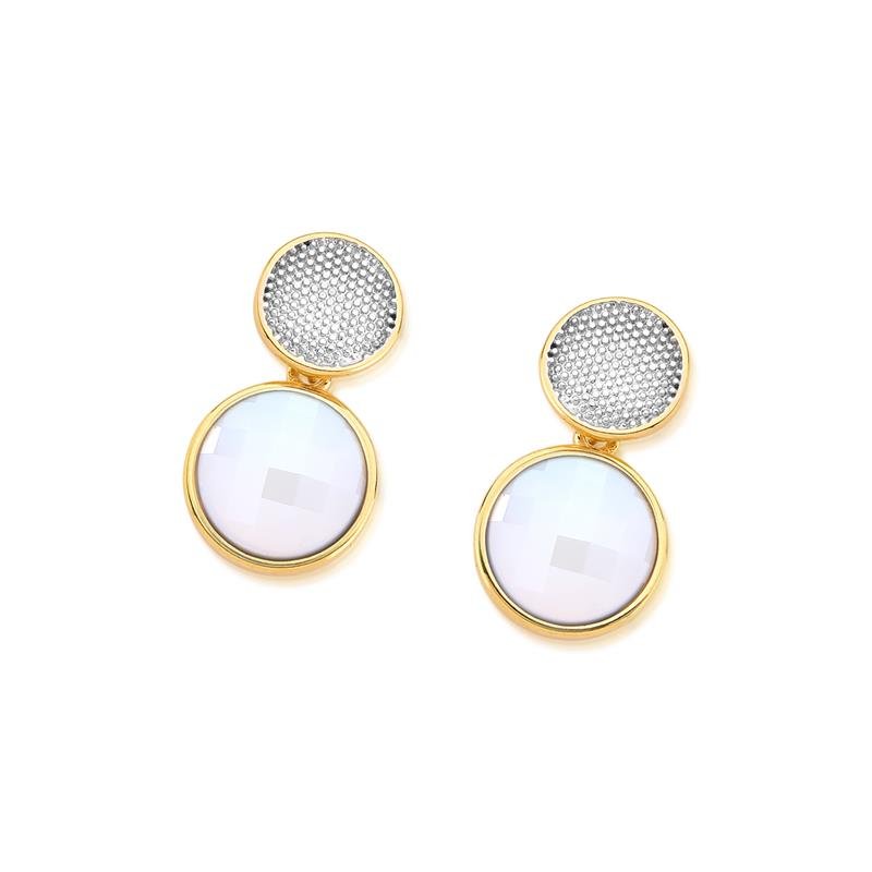 BRINCO FOLHEADO A OURO E RÓDIO BRANCO