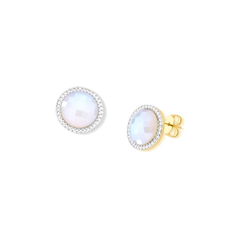 BRINCO FOLHEADO A OURO E RÓDIO BRANCO