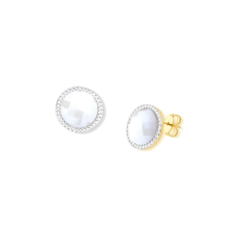 BRINCO FOLHEADO A OURO E RÓDIO BRANCO