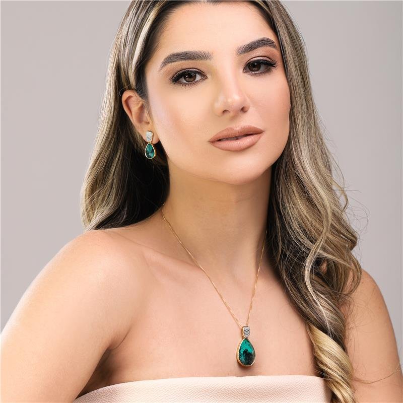 BRINCO FOLHEADO A OURO E RÓDIO BRANCO