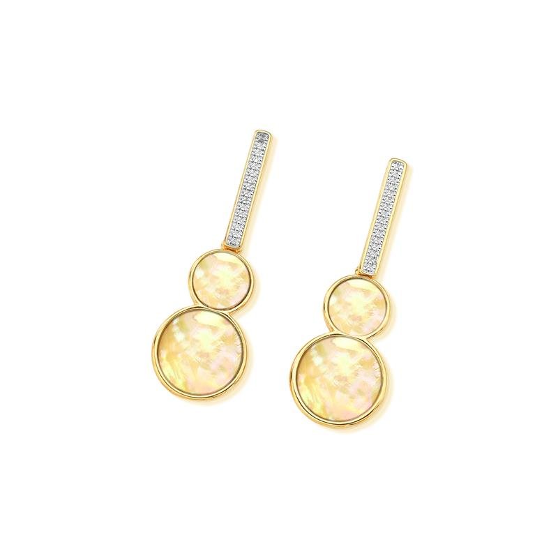 BRINCO FOLHEADO A OURO E RÓDIO BRANCO
