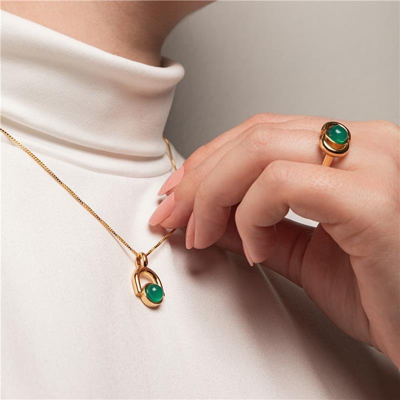 CONJUNTO FOLHEADO A OURO