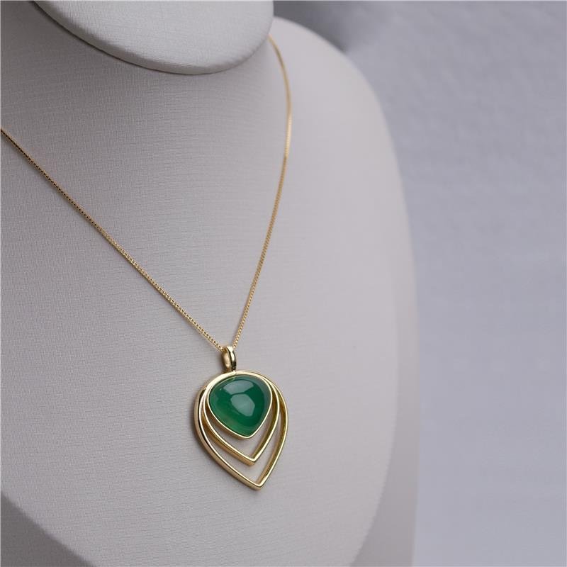 CONJUNTO FOLHEADO A OURO