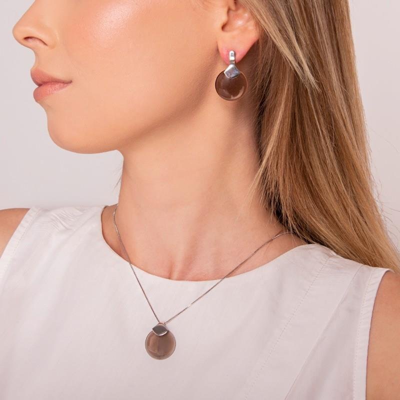 CONJUNTO FOLHEADO A OURO