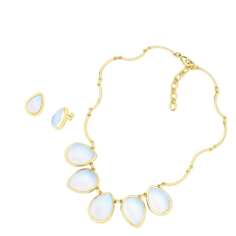 CONJUNTO FOLHEADO A OURO