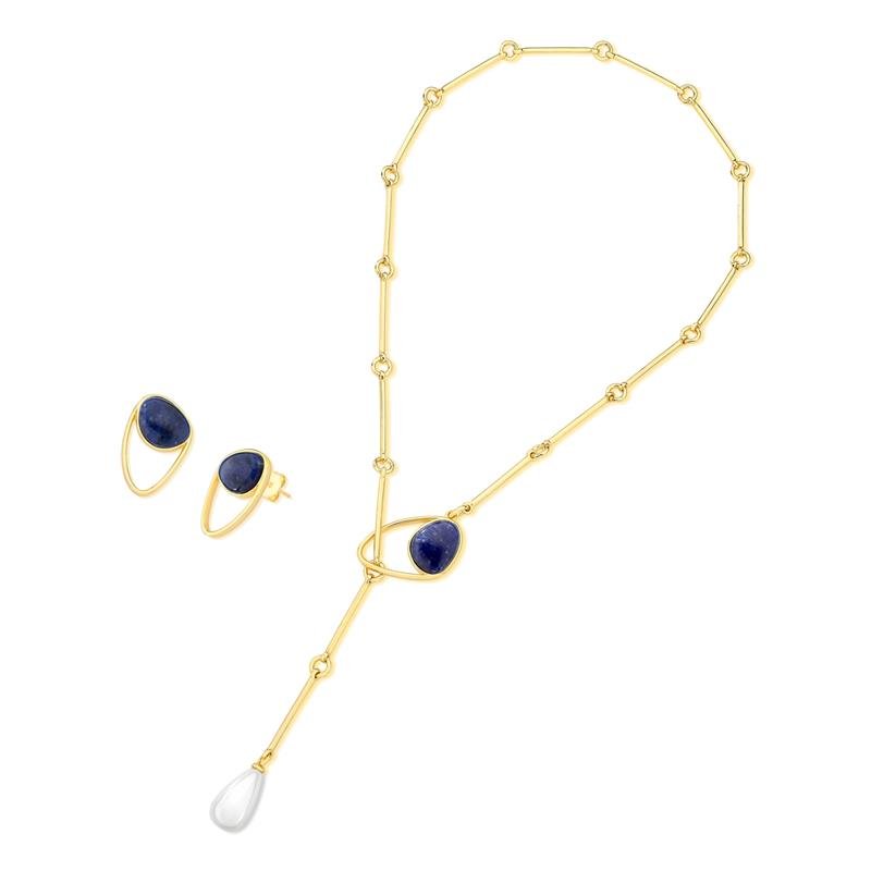 CONJUNTO FOLHEADO A OURO