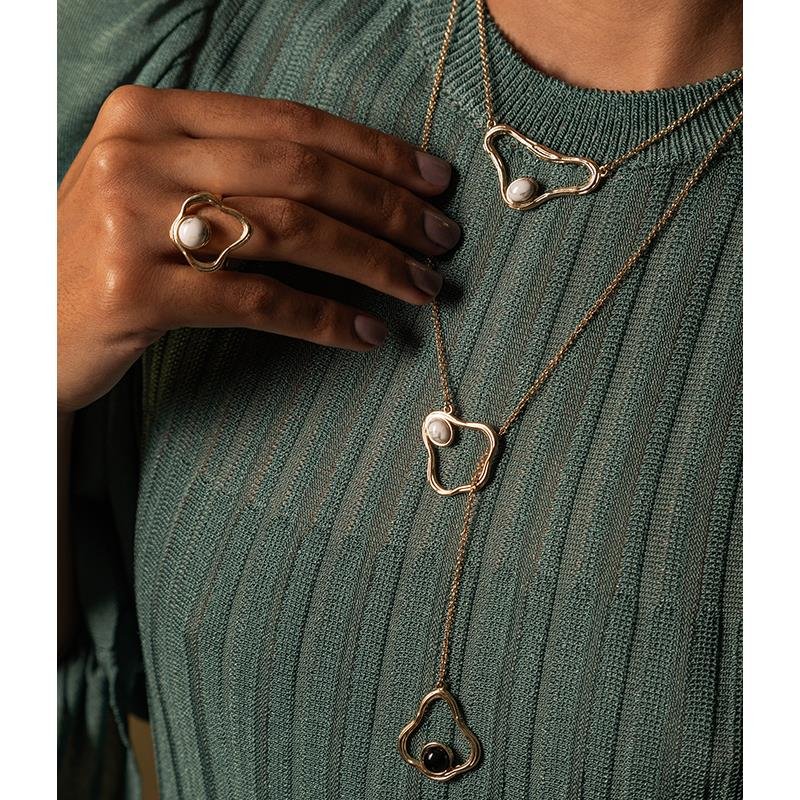 CONJUNTO FOLHEADO A OURO