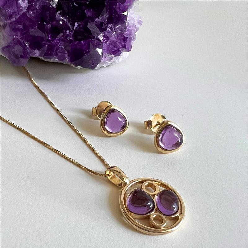 CONJUNTO FOLHEADO A OURO