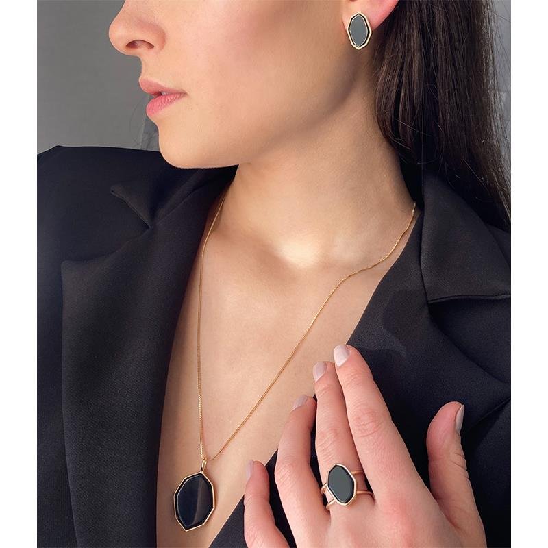 CONJUNTO FOLHEADO A OURO