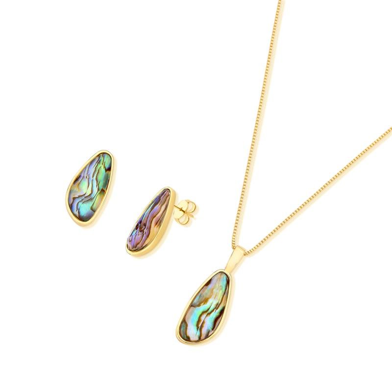 CONJUNTO FOLHEADO A OURO