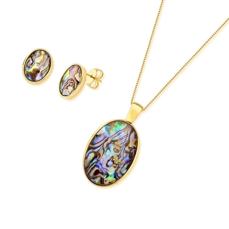 CONJUNTO FOLHEADO A OURO