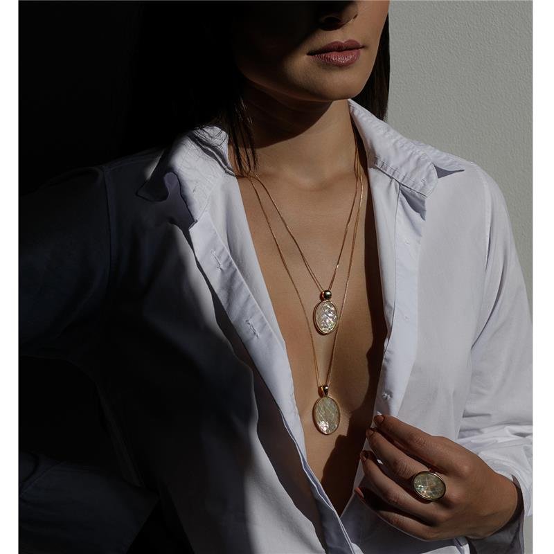 CONJUNTO FOLHEADO A OURO