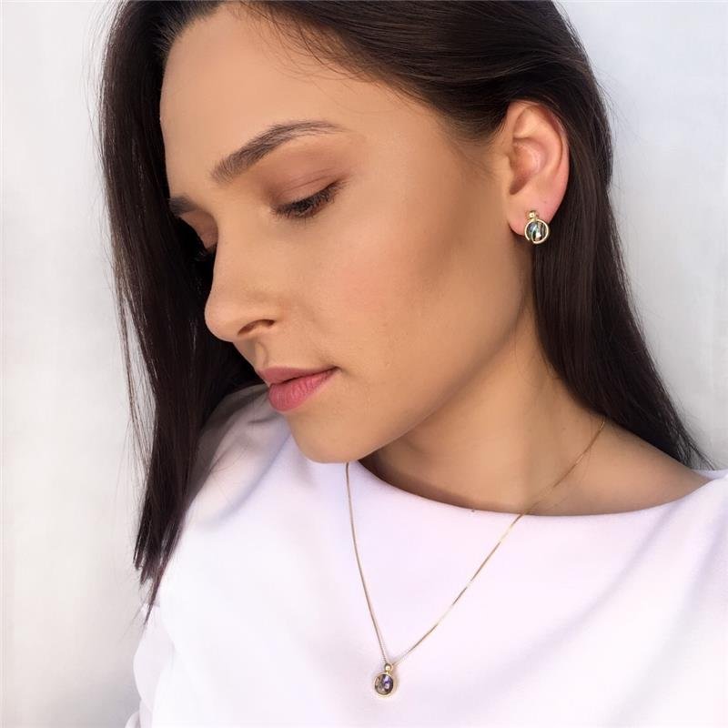 CONJUNTO FOLHEADO A OURO