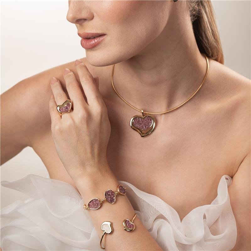 CONJUNTO FOLHEADO A OURO