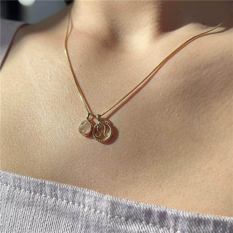 PINGENTE LEÃO FOLHEADO A OURO