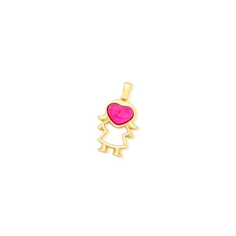 PINGENTE FOLHEADO A OURO