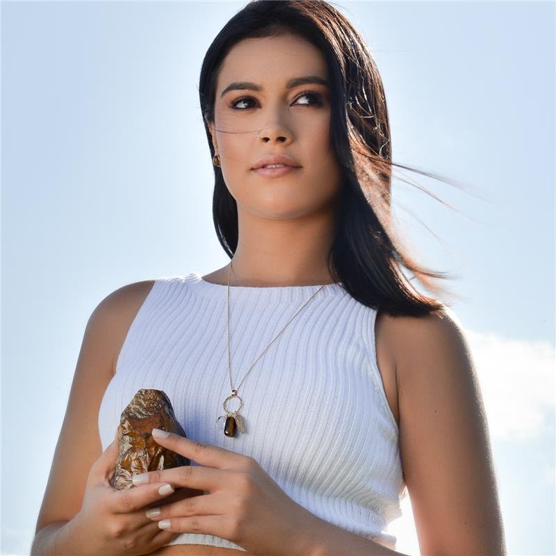 PINGENTE FOLHEADO A OURO - PROSPERIDADE E ABUNDÂNCIA