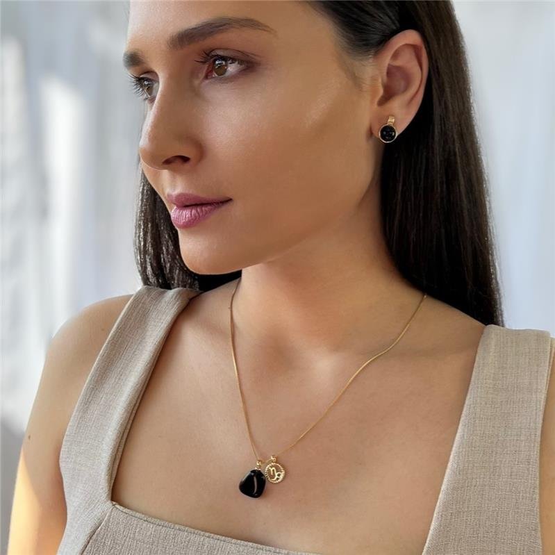 PINGENTE CAPRICÓRNIO FOLHEADO A OURO