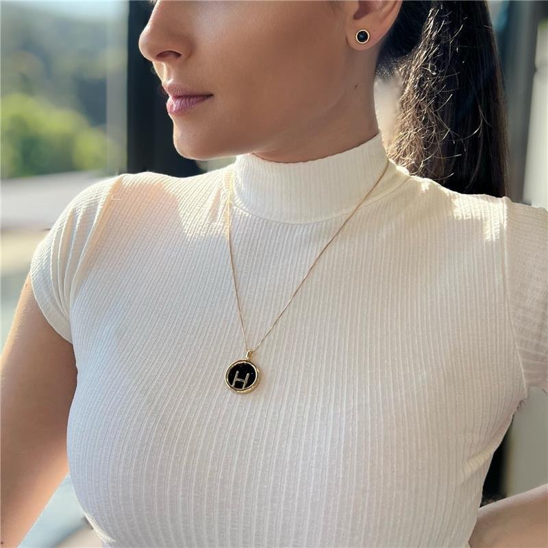 PINGENTE FOLHEADO A OURO