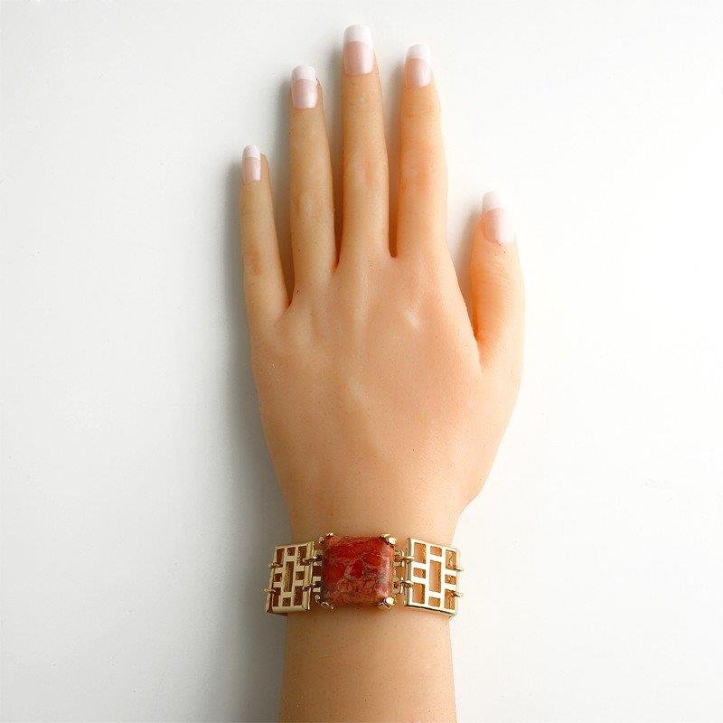 PULSEIRA FOLHEADO A OURO