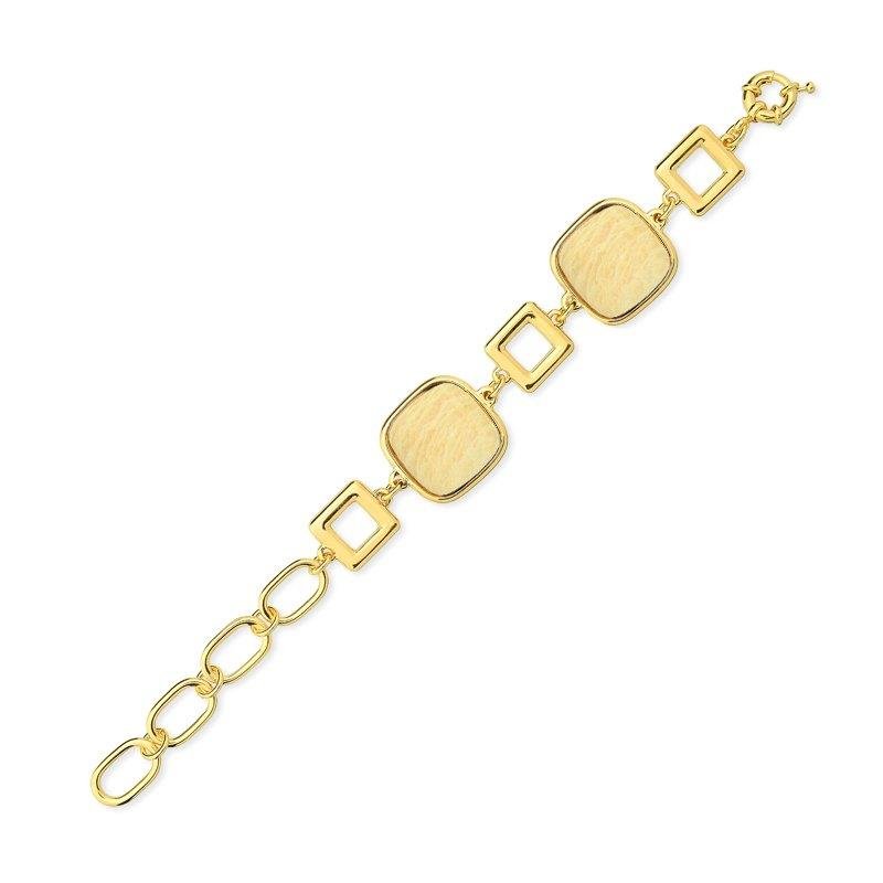 PULSEIRA FOLHEADO A OURO