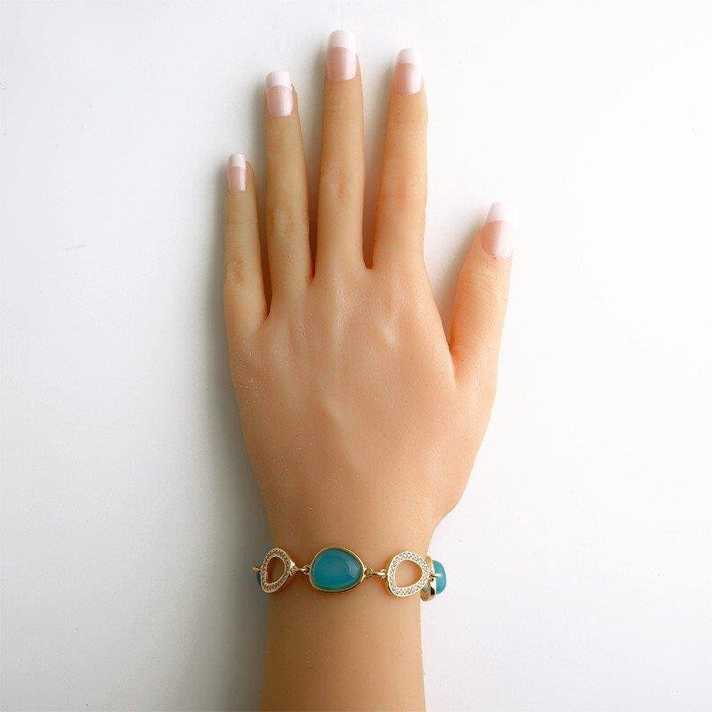 PULSEIRA FOLHEADO A OURO