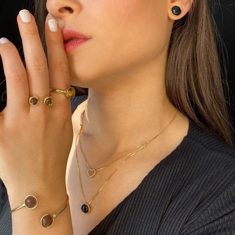 PULSEIRA FOLHEADO A OURO