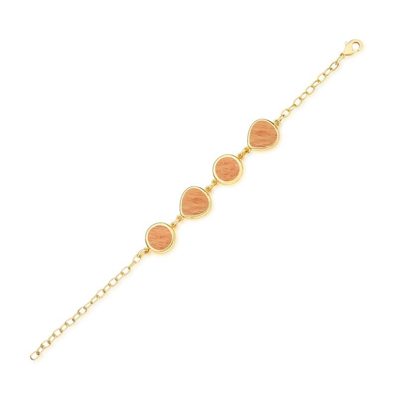 PULSEIRA FOLHEADO A OURO