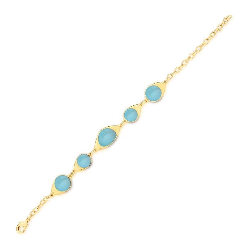PULSEIRA FOLHEADO A OURO