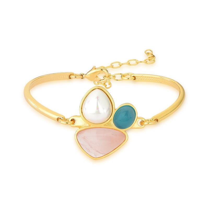PULSEIRA FOLHEADO A OURO