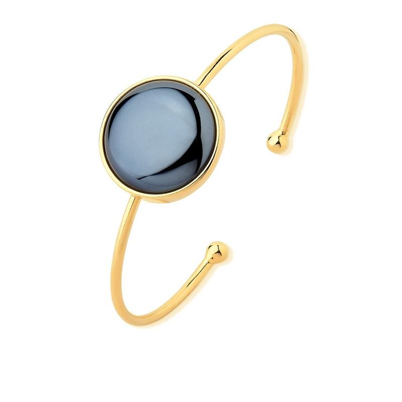 PULSEIRA FOLHEADO A OURO COM EFEITO PEROLADO 