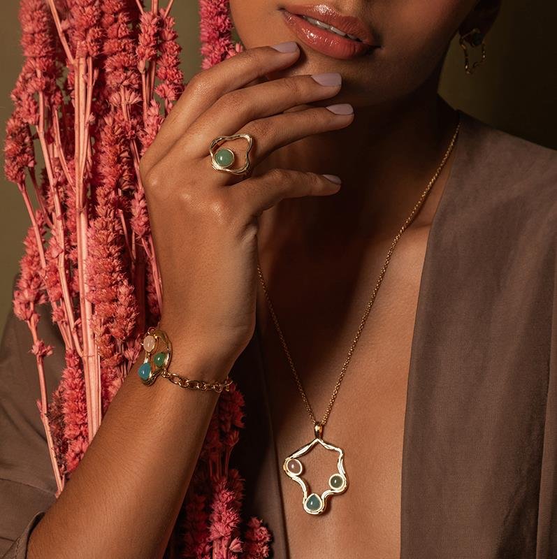 PULSEIRA FOLHEADO A OURO
