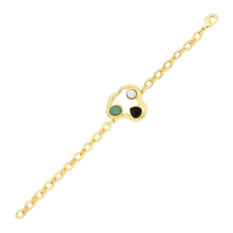 PULSEIRA FOLHEADO A OURO