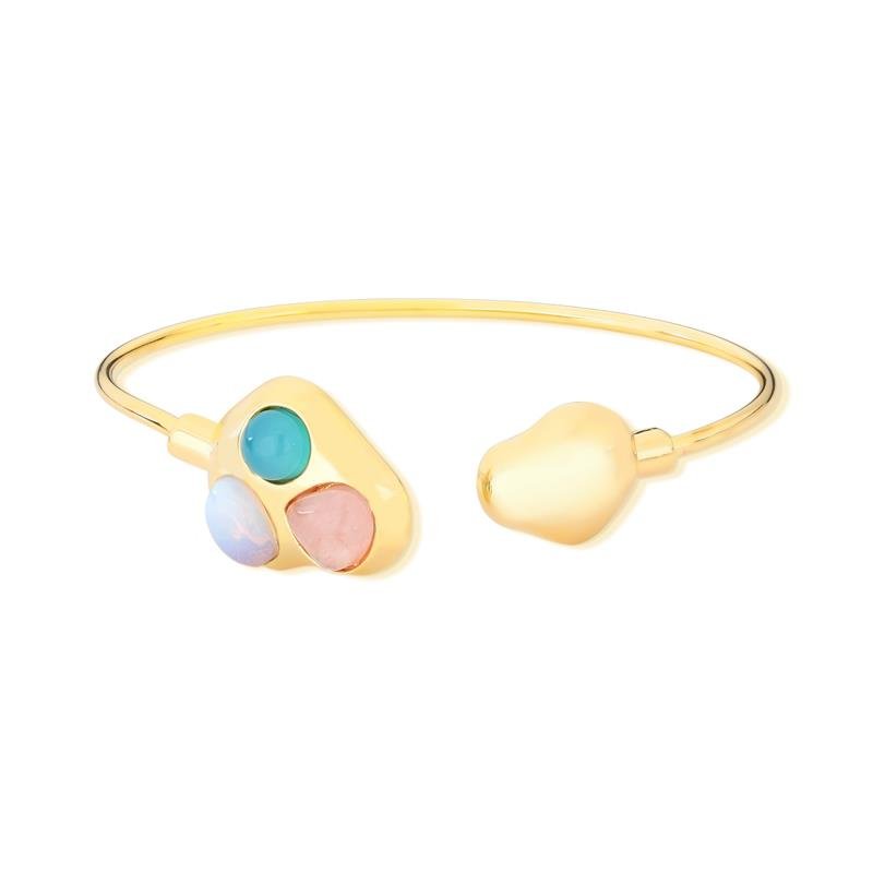 PULSEIRA FOLHEADO A OURO