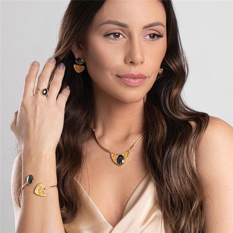 PULSEIRA FOLHEADO A OURO