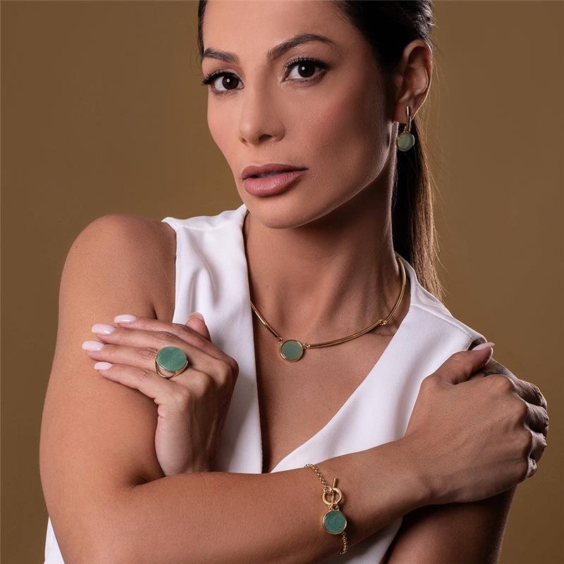 PULSEIRA FOLHEADO A OURO