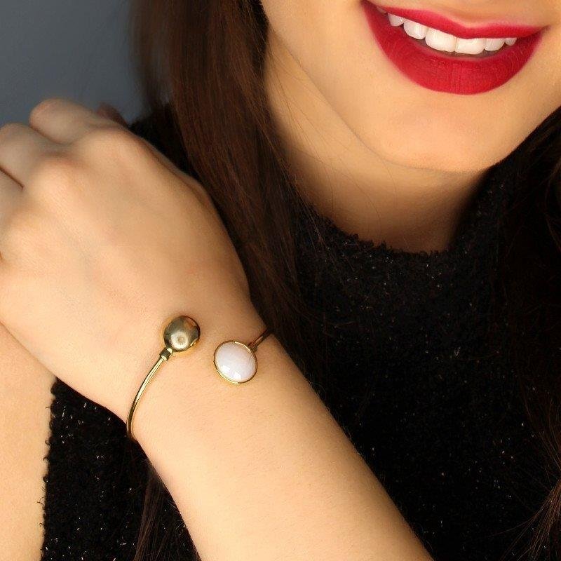 PULSEIRA FOLHEADO A OURO