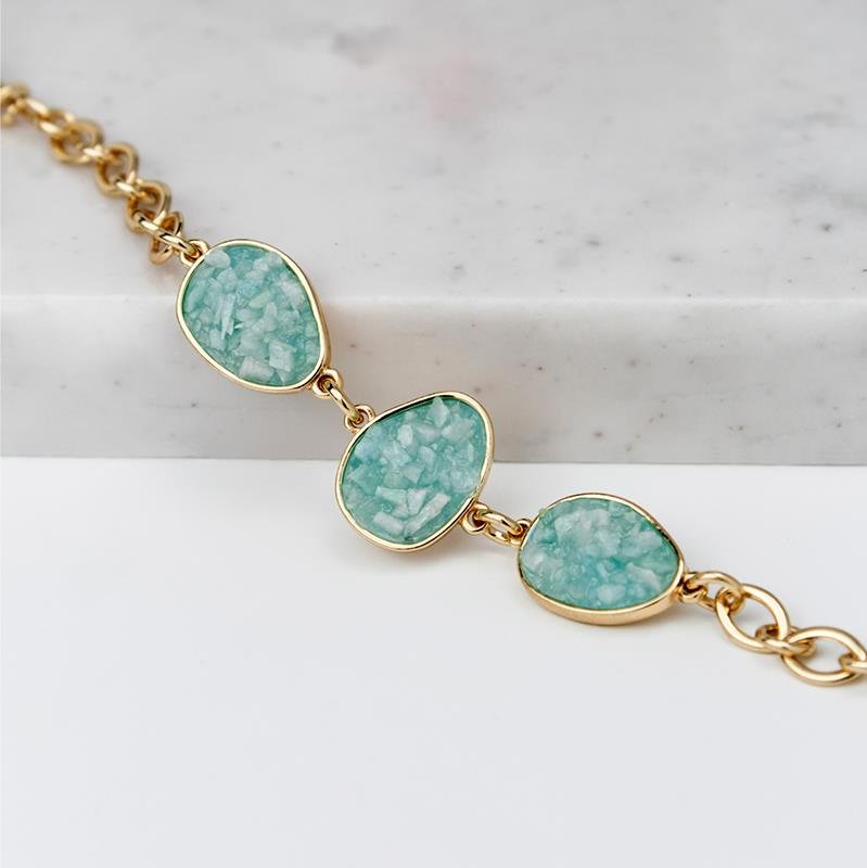 PULSEIRA FOLHEADO A OURO