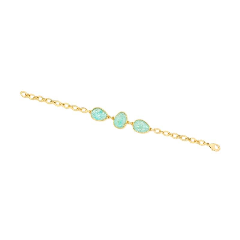 PULSEIRA FOLHEADO A OURO