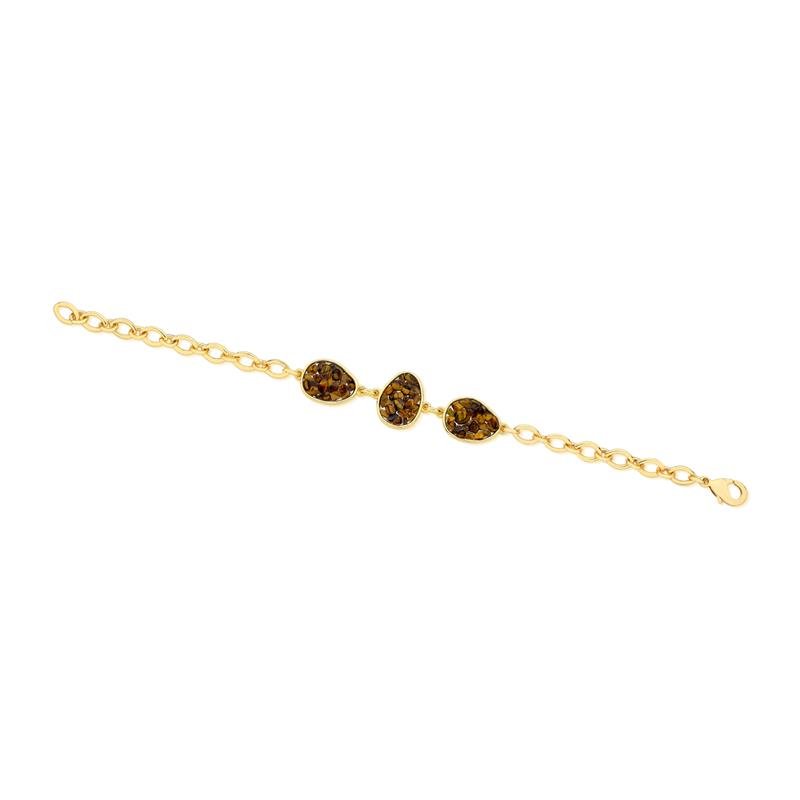 PULSEIRA FOLHEADO A OURO