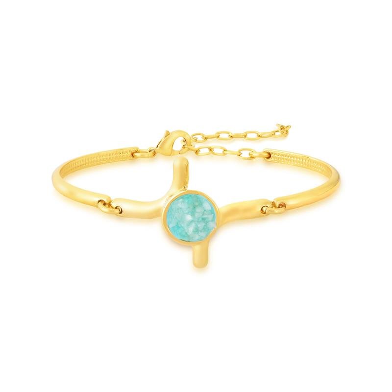 PULSEIRA FOLHEADO A OURO