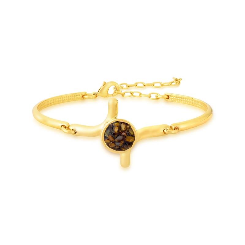 PULSEIRA FOLHEADO A OURO