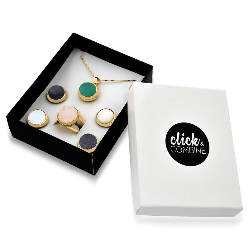 COMBO CLICK E COMBINE FOLHEADO A OURO