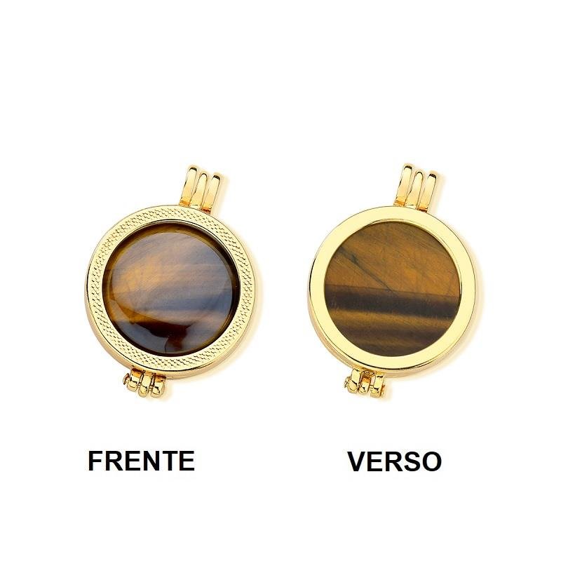 COMBO RELICÁRIO FOLHEADO A OURO COM EFEITO PEROLADO