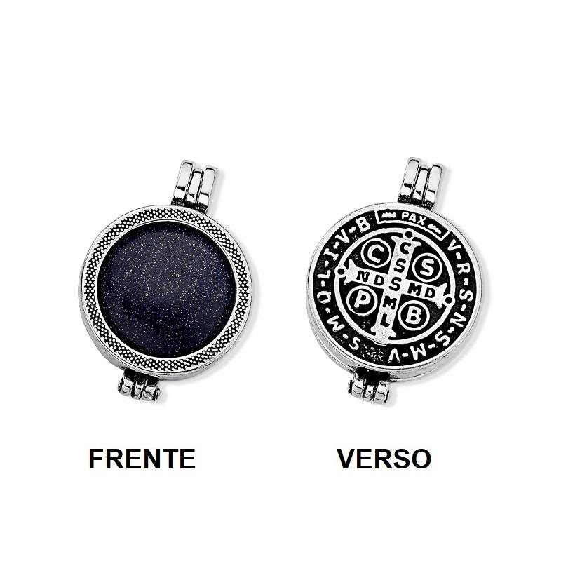 COMBO RELICÁRIO FOLHEADO A PRATA ENVELHECIDA