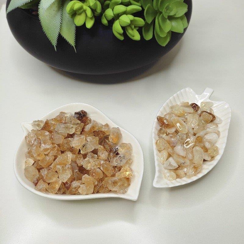 KIT DE PEDRAS NATURAIS BRUTA DE 250G - CITRINO