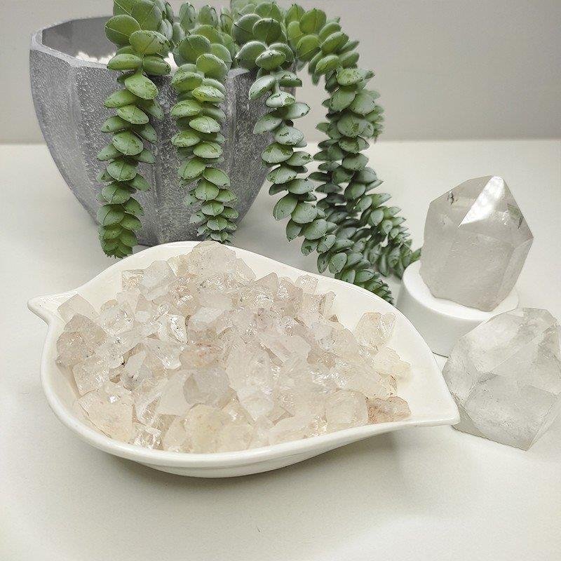 KIT DE PEDRAS NATURAIS BRUTAS 250G - CRISTAL DE ROCHA