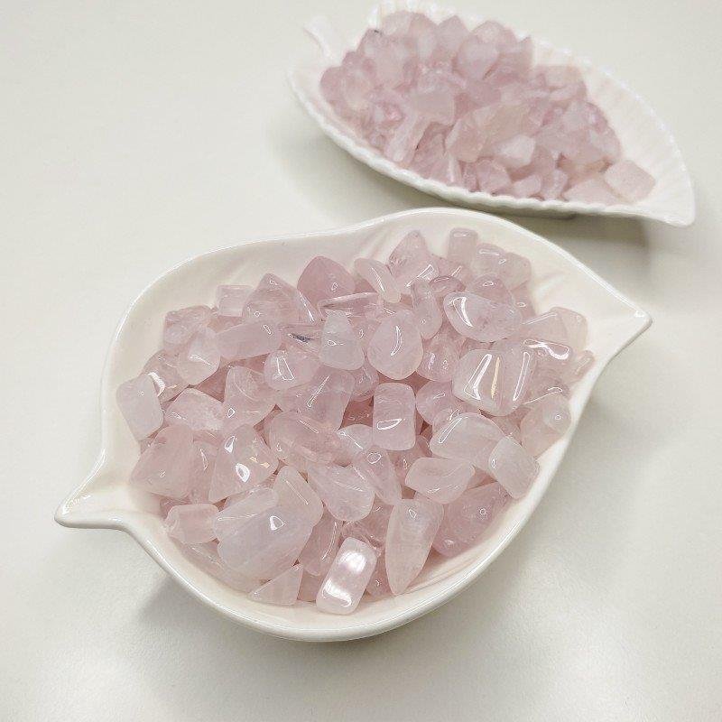KIT DE PEDRAS NATURAIS POLIDAS 250G - QUARTZO ROSA