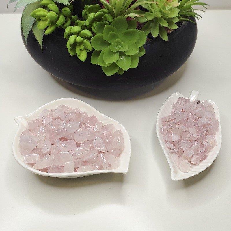 KIT DE PEDRAS NATURAIS POLIDAS 250G - QUARTZO ROSA